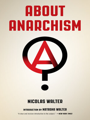 cover image of About Anarchism